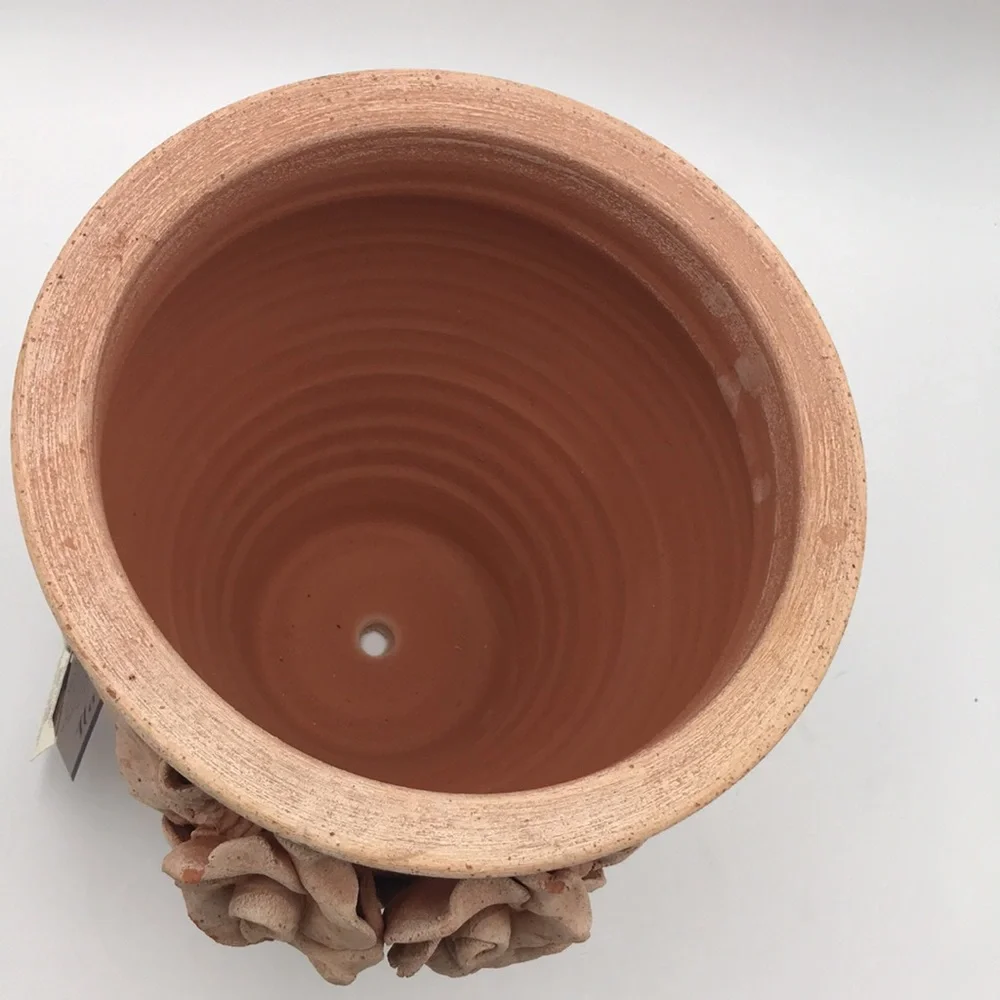 DIMA Terrecotte Rose Motif Terracotta Planter
